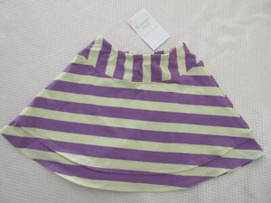 Sz 5 NWT striped purple green Girls Garnet Hill Summer Skirt - Picture 1 of 5