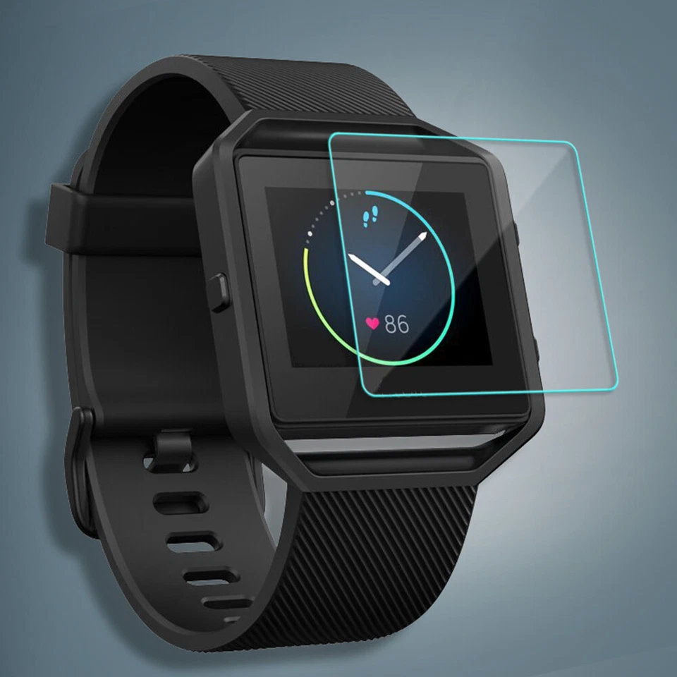 2/5Pcs Ultra Clear Tempered Glass Screen Protector for Fitbit Blaze Smart Watch✧ - Image 1 of 3