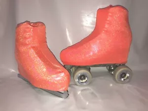 Orange Holo Fog Boot Covers for Roller Skates and Ice Skates S,M,L - Picture 1 of 1