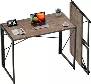 31.5 inch Writing Computer Desk Space Saving Foldable Table Simple Home Office - Picture 1 of 9