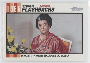 2015 Topps Heritage News Flashbacks Indira Gandhi #NF-8