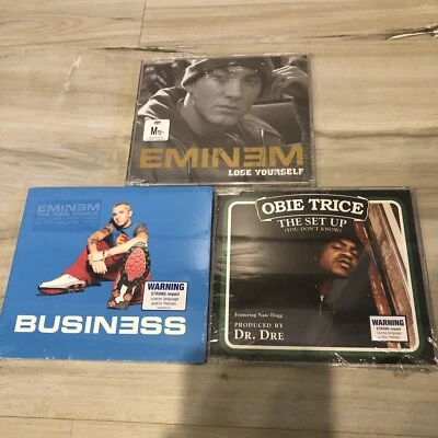 Eminem & Obie Trice  3 Import CD Lot Lose Yourself & Business The Set Up NEW Foto 1 de 4