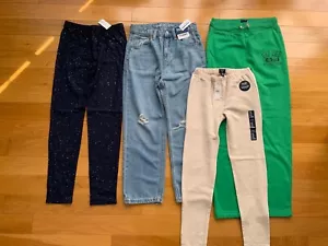 NWT Lot of 4- Girls OLD NAVY Gap -jeans sweatpants LEGGINGS - Picture 1 of 5