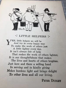 Vtg Nursery Vintage whimsical book print-Little Helpers - Picture 1 of 8