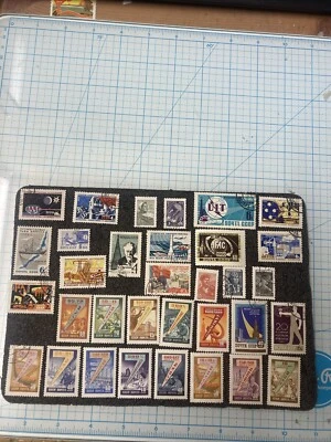 33 USSR 1957- 1966 Industry Stamps. All Cancelled/HR. $1 Shipping. Nice Lot-Look - Image 1 of 4