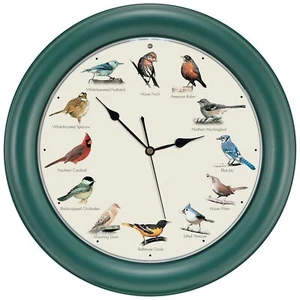 Mark Feldstein orologio originale uccellino che canta, 10,7 pollici - Foto 1 di 1