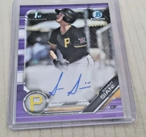 Bowman Draft Chrome Pick Purple Refractor 2019/250 Sammy Siani #CDA-SS Auto - Imagen 1 de 1