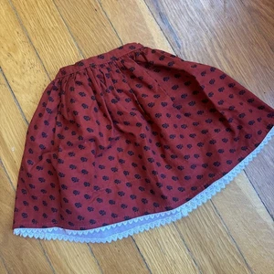 Pleasant Company Josefina Falda Roja American Girl 18” 3395 Vintage Flor Encaje - Imagen 1 de 7