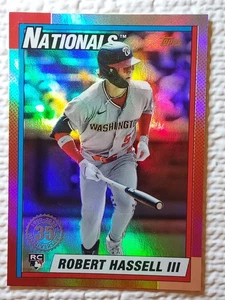 2025 Topps Update 35th Anniversary Robert Hassell III (RC) #U90-41 *Refractor* - Bild 1 von 2