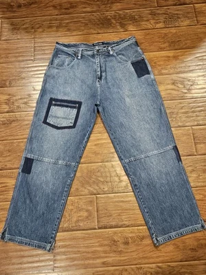 Pantalones de mezclilla vintage Reverb holgados Y2K para hombre 38x32 punk grunge bolsillos patinador Foto 1 de 4