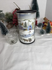 Candelabro luminario votivo Navidad invierno Partylite Express It vacaciones - Imagen 1 de 12