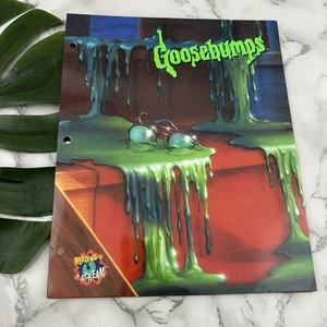 Gänsehaut Vintage 90er Taschenordner Monsterblut Schulbedarf grüner Schleim - Bild 1 von 3
