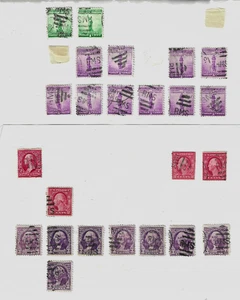 Colección FERROCARRIL "RMS" cancela años 1920-30 1-3 centavos EE. UU. 22-6 - Imagen 1 de 3