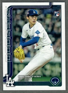2025 Topps Update Roki Sasaki Rookie #US199 Rookie Debut Dodgers RC QTY - Bild 1 von 2