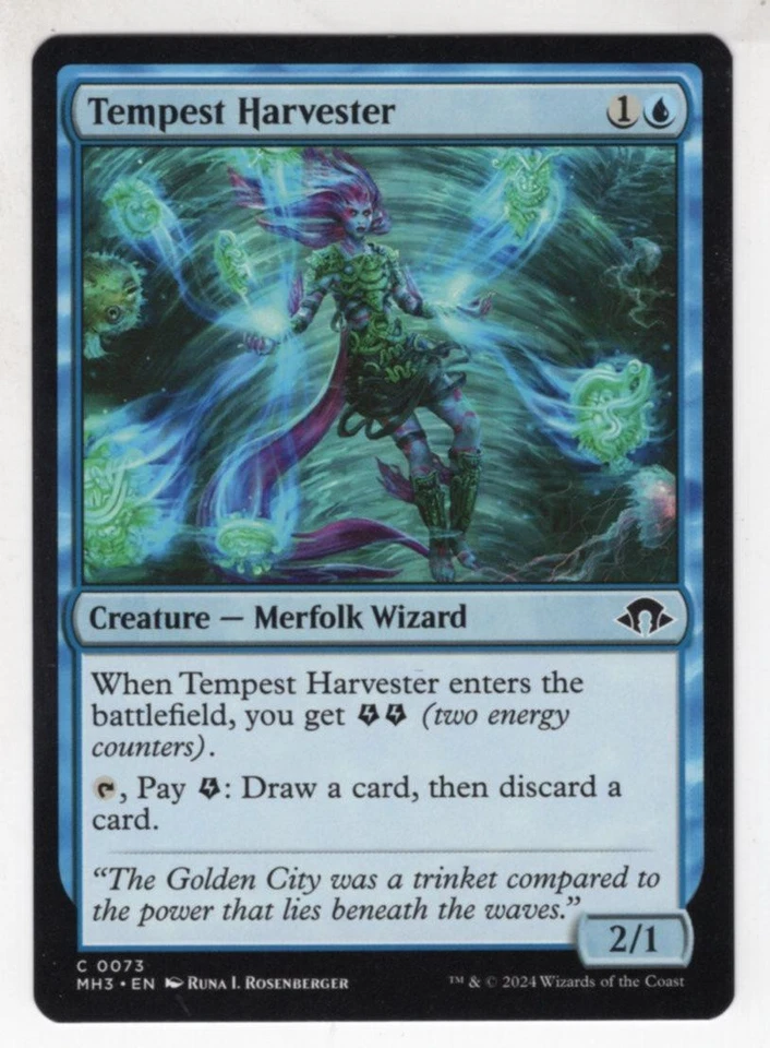 MTG Modern Horizons 3 Common Card #73 Tempest Harvester - Image 1 of 1