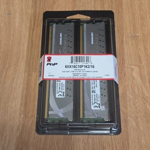 KINGSTON HYPER X 16GB (2X8GB) DDR3-1600MHz / KHX16C10P1K2/16 RAM KIT - Picture 1 of 3