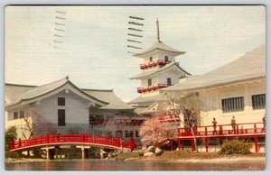 1939 JAPAN PAVILION GOLDEN GATE EXPOSITION WORLDS FAIR OFFICIAL POSTCARD - Picture 1 of 2