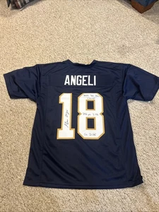 NOTRE DAME FIGHTING IRISH - STEVE ANGELI SIGNED AUTOGRAMM TRIKOT COA SUN BOWL  - Bild 1 von 9