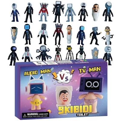 24pcs Skibidi Toilet Blind Box Toys Action Figure Countdown Sets Advent Calendar - Image 1 of 4