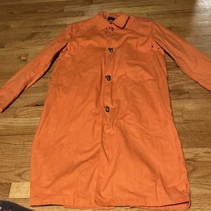 Ralph Lauren trench donna arancione oro bottoni foderato tasche giacca taglia 3X - Foto 1 di 6
