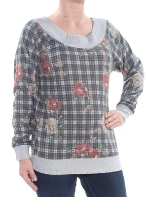 Suéter AMERICAN RAG Mujer Gris De Gran Tamaño Manga Larga Hombro Descubierto S Foto 1 de 4