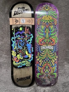 2 ~ Mazzi da skateboard 8,375 pollici e 8,25 larghi Darkstar Skateboard ~ Nuovi - Foto 1 di 10