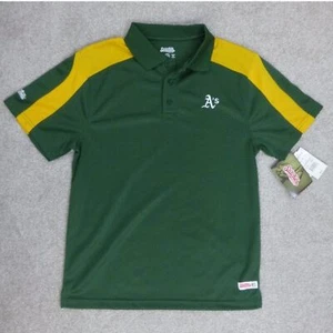 NWT Oakland A's Stiches Athletic Gear Polo Top - Picture 1 of 9