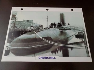 Foto e scheda informativa Churchill Royal Navy britannica 1968 - Foto 1 di 2