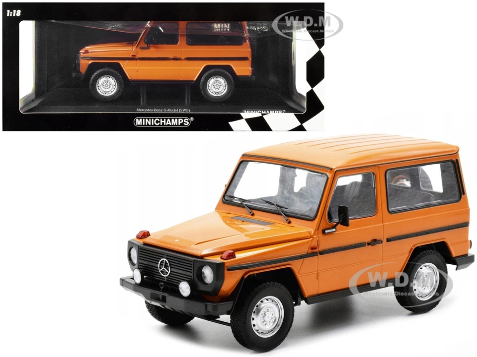 1980 MERCEDES-BENZ G-MODEL (SWB) ORANGE LTD ED 504 PCS 1/18 MINICHAMPS 155038000