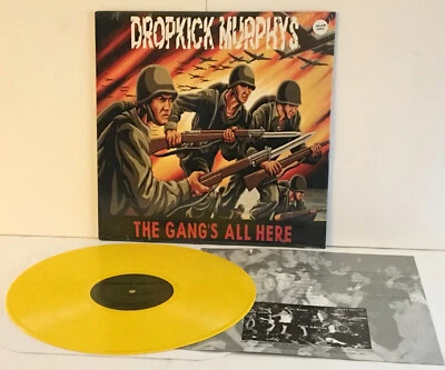 DROPKICK MURPHYS the gang's all here Lp YELLOW Vinyl Record with lyrics insert - Image 1 of 2