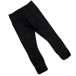 Lululemon Women's Black Legging with Gathered Ankle Size 4 - Picture 1 of 11