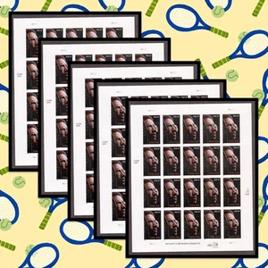 Arthur Ashe Tennis Player - 5 Sheets of 20 = 100 Stamps | 37¢ Stamps #3936 FV$37 - Picture 1 of 3