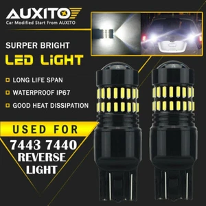 2X AUXITO T20 7443 W21W 7440 Daytime Light Running Globe LED Reverse Light 12V - Picture 1 of 96