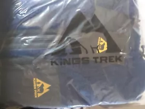 Kings Trek Men's Heated Sherpa Windproof Fleece Jacket Size: L Blue NO BATTERY - Picture 1 of 5