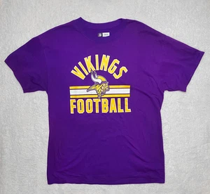 Minnesota Vikings Purple Graphic T Shirt Large NFL Team Apparel Brand New - Picture 1 of 4
