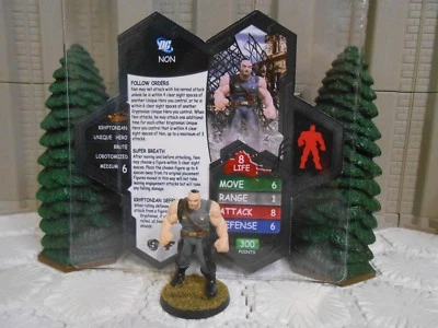 Tarjeta y figura Heroscape personalizada sin doble cara con funda DC Superman Zod Foto 1 de 3