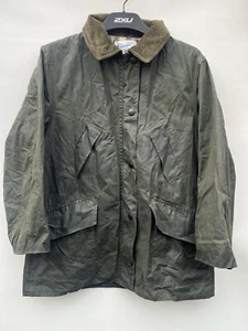 Mens Wax Jacket,Rare Beaver of Bolton Wax Jacket Vintage 1980s Size 40 Green M - Picture 1 of 5