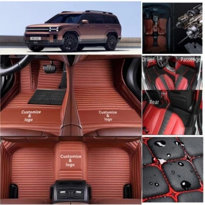 Alfombrillas para auto Hyundai Santa Fe 2006-2025 a medida alfombras para todo tipo de clima Foto 1 de 4