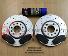FOR VW GOLF GTI MK4 1.8T 97-04 CROSS DRILLED REAR AXLE BRAKE DISCS AND PADS