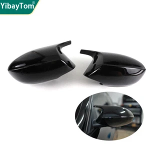 2x Glossy Black Rearview Mirror Cover Caps Replacement for BMW E89 Z4 2009-2015 - Picture 1 of 8