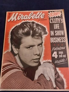 Rare Vintage MIRABELLE Comic Magazine 23 JULY 1960 Cliff Richard Billy Fury - Imagen 1 de 16