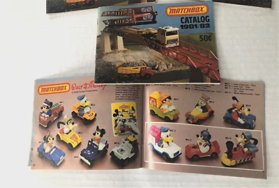 Matchbox Disney Popeye Skybusters Matchbox Cars Catalog 1981/82 NOS - Image 1 of 4