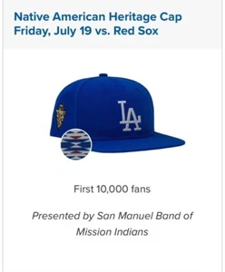 LA Dodgers, 2024 Native American Heritage Day Hat 07/19/24 Stadium Giveaway, New - Picture 1 of 1