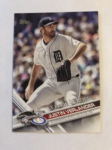 Justin Verlander 2017 Topps League Leaders #159 Tigers - Picture 1 of 2