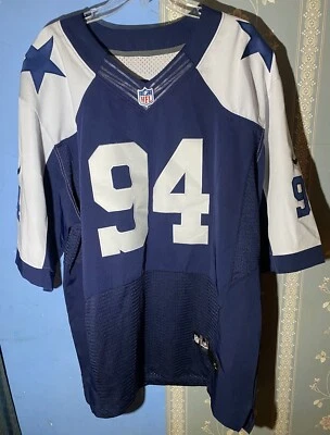 Camiseta deportiva de los jugadores de la NFL de Nike Demarcus Ware #94 de los vaqueros sobre el campo auténtica talla 52 usada Foto 1 de 4