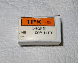 (25pc) 1/4-28 NF CAP NUTS 1/4-28 Stainless Steel Acorn / Dome / Cap Hex Nut - Picture 1 of 2