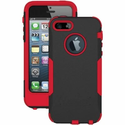 Trident Red Dual-Layer Military Grade Rugged Case for iPhone SE(1St Gen)/5S/5 - Image 1 of 4