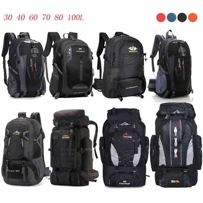 30 40 60 70 80 100L Rucksack Wasserdicht Wanderrucksack Herren Trekkingrucksack - Bild 1 von 4