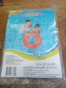New and Sealed! Splash N Swim Inflatable 20'' Swim Splash Ring Float! Fun time! - Picture 1 of 7