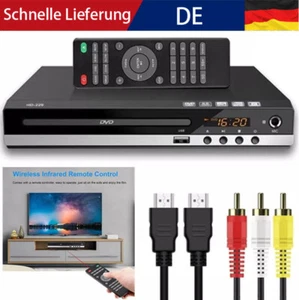 🔥 DVD Player Region Free mit Fernbedienung USB Multi Region & HDMI/AV Kabel NEU - Bild 1 von 16